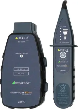 Produktfoto 1 von Gossen Metrawatt M660C-METRAFUSE FD PRO - Fuse Detector, Sicherungsfinder Sicherungsfinder mit LED-Anzeige, bis 250 V