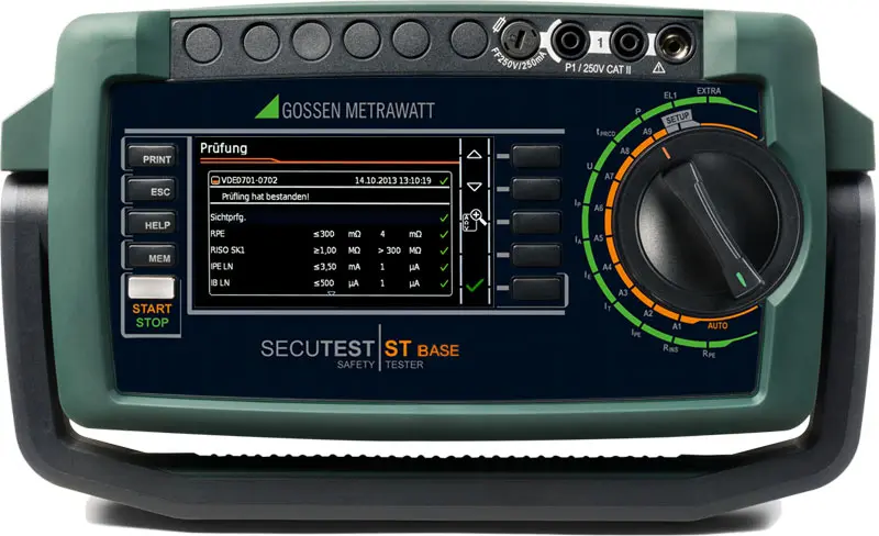 Produktfoto 1 von Gossen Metrawatt SECUTEST ST-BASE, Gerätetester, Klasse I, Klasse II