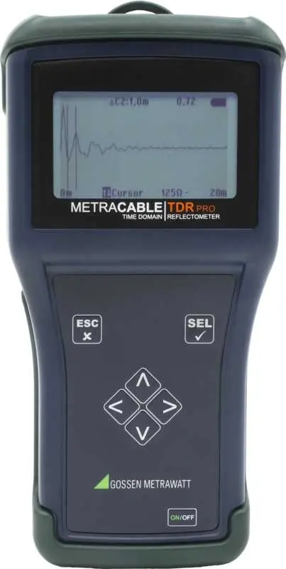 Produktfoto 1 von Gossen Metrawatt Zeitbereichsreflektometer M281A 12 ns 1 % 300 mm 2500 ns, Bluetooth