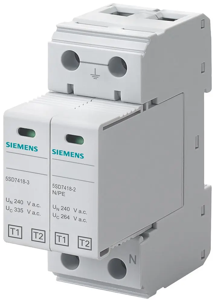 Produktfoto 1 von Siemens, Überspannungsableiter DIN-Hutschiene 5SD7