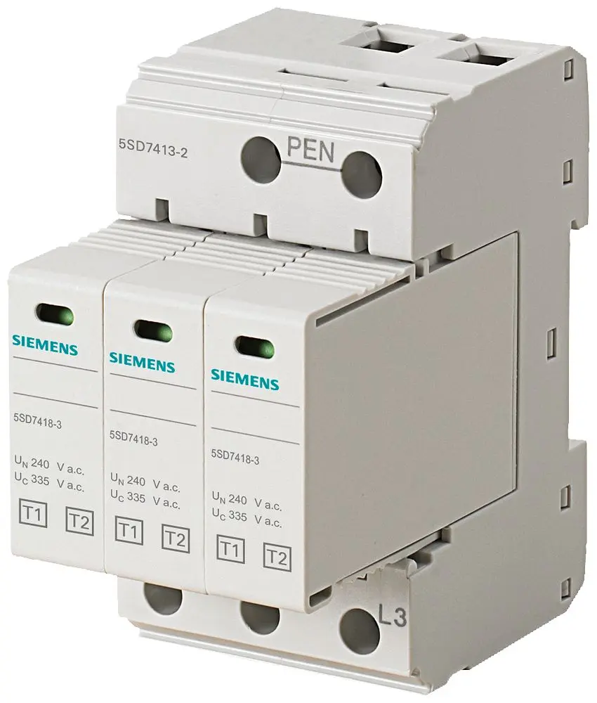Produktfoto 1 von Siemens, Überspannungsableiter DIN-Hutschiene 5SD7