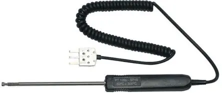 Produktfoto 1 von Chauvin Arnoux Temperatursensor, P036, Flacher Kopf x 130 mm Oberfläche, Ø 5 mm, max.Temp 200 °C