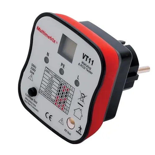 Produktfoto 1 von Chauvin Arnoux RCD-Prüfgerät CAT 300V 30 mA AC