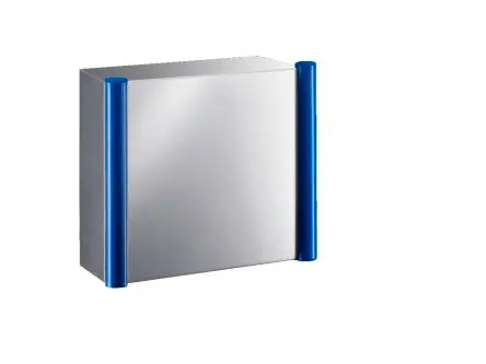 Produktfoto 1 von Rittal CP Edelstahl 304 Wandanschlusskasten Schwarz RAL 5002 IP66, HxBxT 400 mm, 400 mm x 150 mm