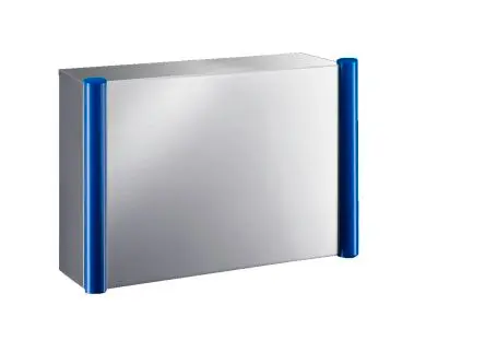Produktfoto 1 von Rittal CP Edelstahl 304 Wandanschlusskasten Schwarz RAL 5002 IP66, HxBxT 400 mm, 600 mm x 150 mm
