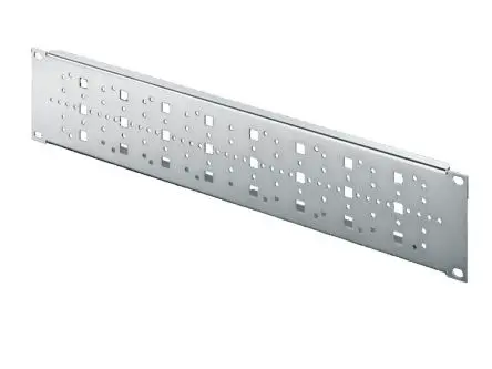 Produktfoto 1 von Rittal Stahlblech Befestigungsplatte 2 U, Klar 482.6mm
