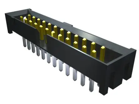 Produktfoto 1 von Samtec STMM Leiterplattenleiste Gerade, 10-polig / 2-reihig, Raster 2 mm Raster Oberfläche, Platine-Platine, Ummantelt