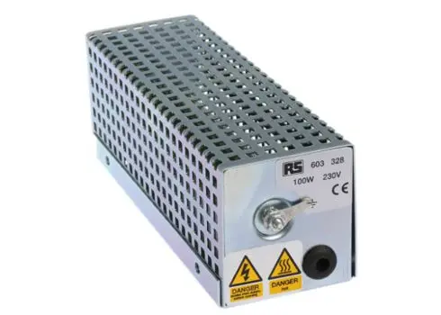 Produktfoto 1 von RS PRO Schaltschrank-Heizung, 150W, 280°C, 110V ac, H.  x 70mm, B , 67mm, T.  x 191mm 60Hz