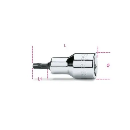 Produktfoto 1 von BETA 12.7 mm T20 Schraubbit, Innensechsrund, 1-teilig, 58 mm
