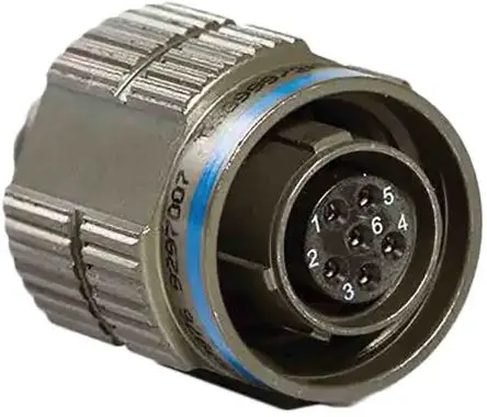 Produktfoto 1 von Amphenol Aerospace, III Anschluss Gerade, 6-polig, 400V Stecker, MIL-DTL-38999 Stecker