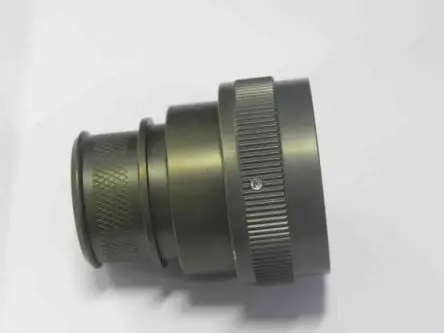Produktfoto 1 von Amphenol India M85049 Buchse Rundsteckverbinder Rückgehäuse, Gerade Zugentlastung, L. 42.16 mm, Geh.Mat.