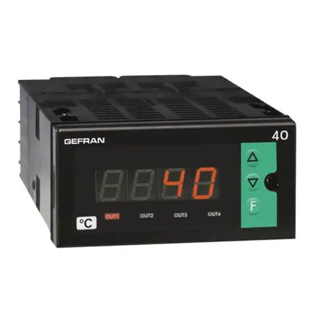 Produktfoto 1 von Gefran 40T96 LED Digitales Multifunktionsmessgerät für Temperatur H 44.5 mm B 92 mm 4-Stellen T. 105 mm 20 mm