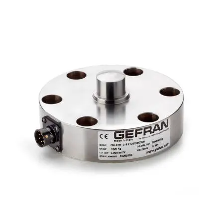 Produktfoto 1 von Gefran CM 100 bis 50000 kg Kraftmessdose 100 kg aus Edelstahl 50000 kg, 700Ω, Anschluss