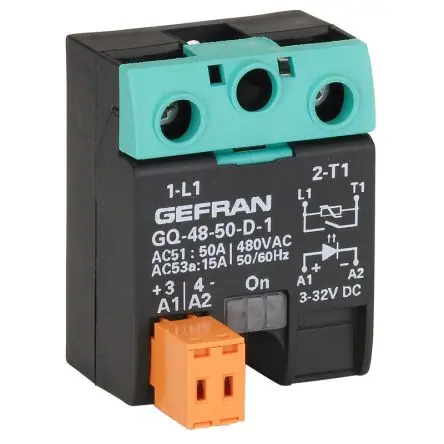 Produktfoto 1 von Gefran GQ Oberfläche Halbleiterausgang, 1 Schließer 600 V 260V ac/dc / 15 A
