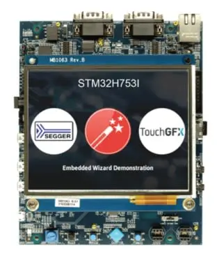 Produktfoto 1 von STMicroelectronics Evaluierungsboard mit STM32H753XI MCU MCU, Evaluierungsplatine Evaluierungsplatine MCU STM32