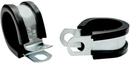 Produktfoto 1 von RS PRO Zink Schwarz Stahl P-Schellen, Ø 12 mm, x 12.6mm