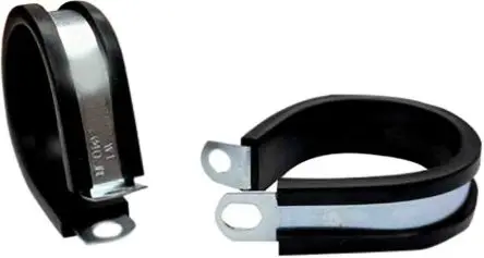 Produktfoto 1 von RS PRO Zink Schwarz Stahl P-Schellen, Ø 15 mm, x 12.6mm