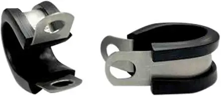 RS PRO Zink Schwarz Edelstahl P-Schellen, Ø 10 mm, x 12.6mm