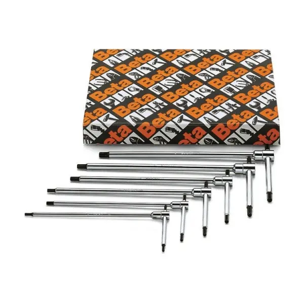 Produktfoto 1 von BETA zöllig  Innensechskant-Schlüssel, Satz 6-teilig 1/4 in, 1/8 in, 3/8 in, 3/16 in, 5/16 in, 7/32Zoll T-Griff lang