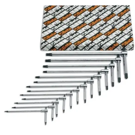 Produktfoto 1 von BETA TORX®-Schlüsselsatz T Lang 13, T15, T10, T9, T20, T25, T27, T8, T45, T6, T7, T30, T40, T50