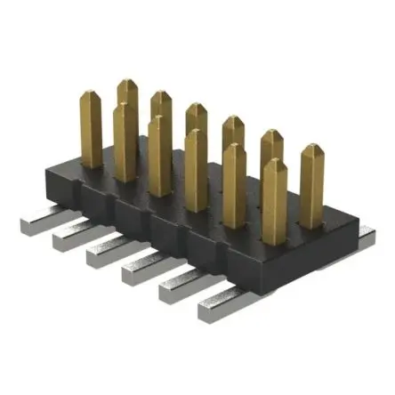 Produktfoto 1 von Samtec FTS Stiftleiste Vertikal, 12-polig / 2-reihig, Raster 1.27 mm Raster Oberfläche, Platine-Platine, Unisoliert