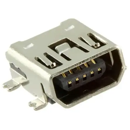 Produktfoto 1 von Samtec, Gerade MUSB USB-Steckverbinder Buchse Mini-USB 1, Oberfläche USB 2.0 IP68