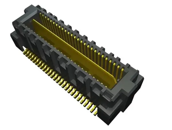 Produktfoto 1 von Samtec QMS Leiterplattenleiste Horizontal, 52-polig / 2-reihig, Raster 0.64 mm Raster Oberfläche, Platine-Platine,
