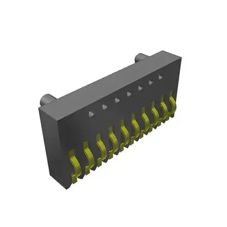 Produktfoto 1 von Samtec SEI Leiterplattenbuchse Gerade Oberfläche 10-polig / 1-reihig, Raster 1 mm Schraubbefestigung