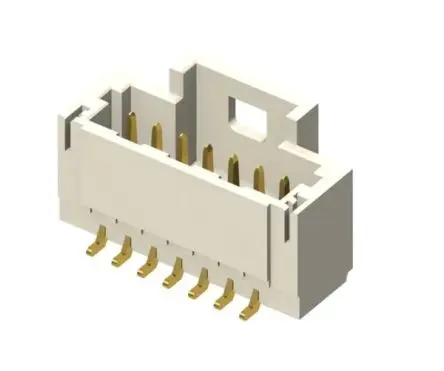 Produktfoto 1 von Samtec T1M Leiterplattenleiste Vertikal, 10-polig / 2-reihig, Raster 1 mm Raster Oberfläche, Kabel-Platine, Ummantelt