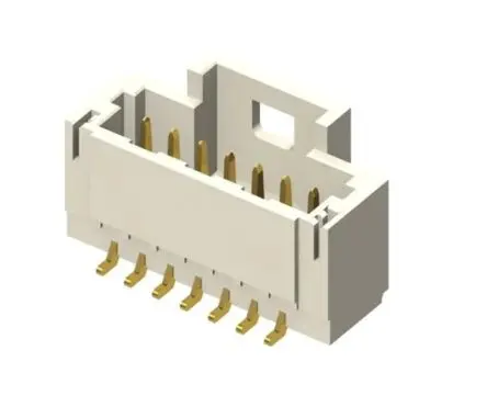 Produktfoto 1 von Samtec T1M Leiterplattenleiste Vertikal, 8-polig / 2-reihig, Raster 1 mm Raster Oberfläche, Kabel-Platine, Ummantelt