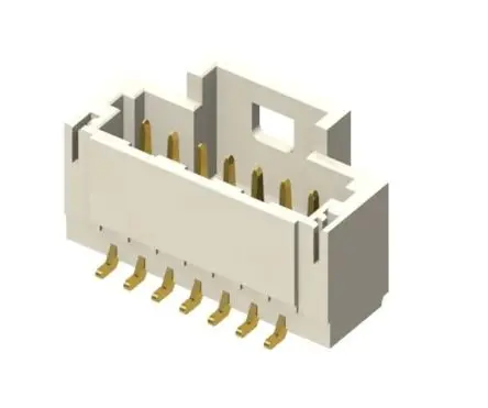 Produktfoto 1 von Samtec T1M Leiterplattenleiste Vertikal, 6-polig / 1-reihig, Raster 1 mm Raster Oberfläche, Kabel-Platine, Ummantelt