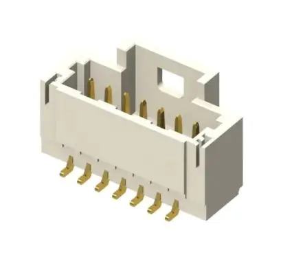 Produktfoto 1 von Samtec T1M Leiterplattenleiste Vertikal, 6-polig / 1-reihig, Raster 1 mm Raster Oberfläche, Kabel-Platine, Ummantelt