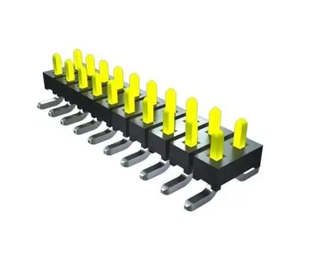 Produktfoto 1 von Samtec TMM Stiftleiste Vertikal, 6-polig / 2-reihig, Raster 2 mm Raster Oberfläche, Platine-Platine, Unisoliert