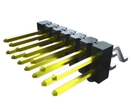 Samtec TSM Stiftleiste Vertikal, 10-polig / 2-reihig, Raster 2.54 mm Raster Oberfläche, Platine-Platine, Unisoliert