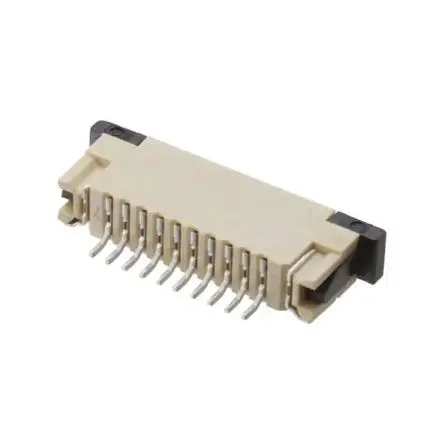Produktfoto 1 von Samtec ZF1-10-02-T-WT-TR ZIF, Oberfläche Horizontal FPC-Steckverbinder, 10-polig Stecker, Raster 1 mm, Lot