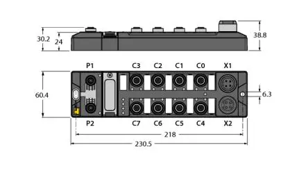 Produktfoto 1 von Turck TBEN-L4 E/A-Modul, Ethernet