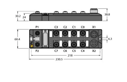 Produktfoto 1 von Turck TBEN-L4 E/A-Modul, Ethernet