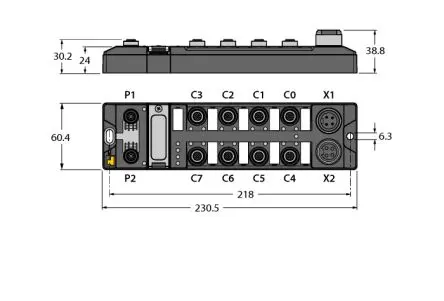 Produktfoto 1 von Turck TBEN-L4 E/A-Modul, Ethernet