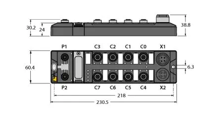 Produktfoto 1 von Turck TBEN-L4 E/A-Modul, Ethernet