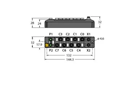 Produktfoto 1 von Turck TBEN-S1 E/A-Modul, Ethernet