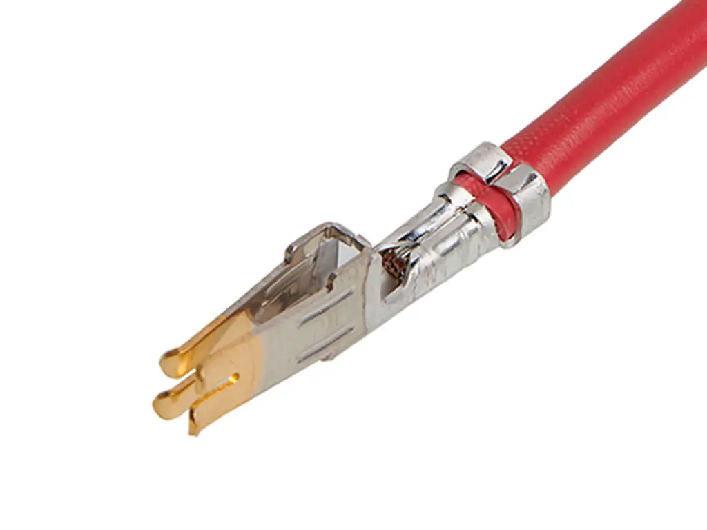 Produktfoto 1 von Molex Vorgecrimptes Buchsenkabel Mini-Fit Sr Vorgecrimpter Anschluss, Rot, 225 mm