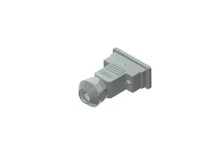 CONEC 15 D-Sub-Gehäuse Gerade, 9-polig, D: D-SUB Zugentlastung, Silber, aus ABS