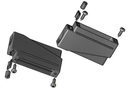 CONEC 165X D-Sub-Gehäuse Gerade, 9-polig, D: D-Sub-Gehäuse, Schwarz, aus Kunststoff