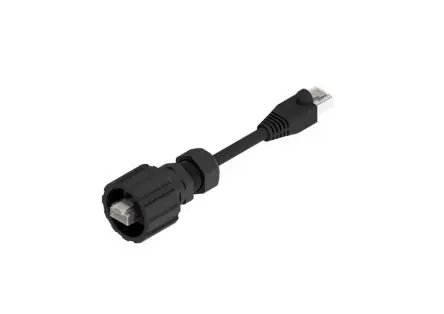 Produktfoto 1 von CONEC Cat5e Ethernet-Kabel, 2 m, Schwarz Ungeschirmt Ungeschirmt, Polyester, Polyvinylchlorid