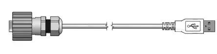 Produktfoto 1 von CONEC Stecker IC-Buchse USB-Kabel, USB Typ A Stecker / USB Typ A, 2 m USB 2.0 Schwarz