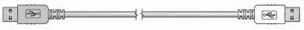 Produktfoto 1 von CONEC Stecker IC-Buchse USB-Kabel, USB Typ A Stecker / USB B, 2 m USB 2.0 Schwarz