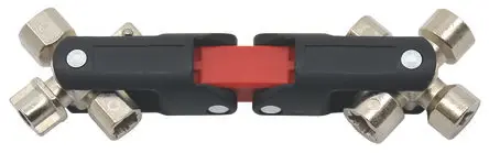 Produktfoto 1 von RS PRO Schaltschrankschlüssel Schaltschrankschlüssel 13-in-1, im Zink-Gehäuse