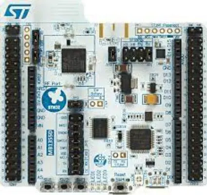 Produktfoto 1 von STMicroelectronics STM32 WB Nucleo-64-Platinen 32-Bit-MCU, Evaluierungsplatine Entwicklungstool Microcontroller ARM
