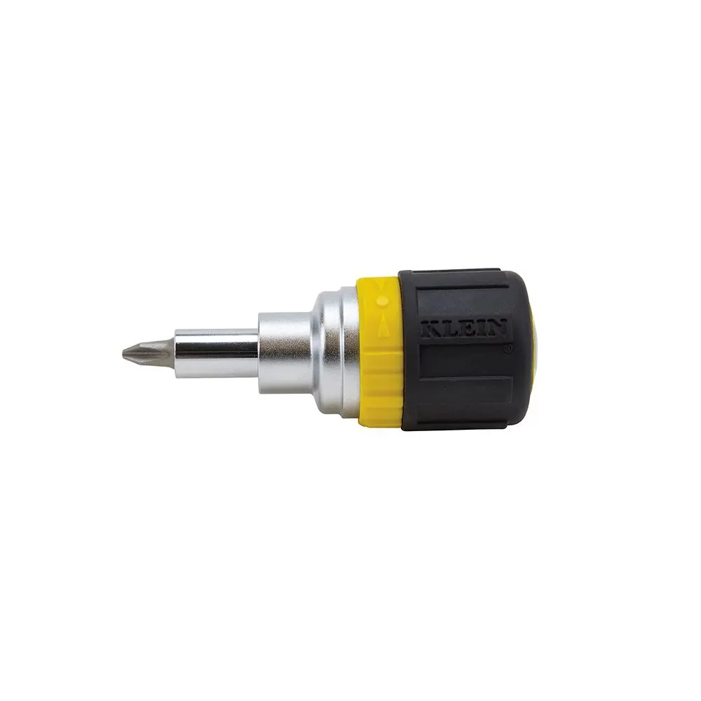 Produktfoto 1 von Klein Tools Ratschenschraubendreher Phillips, Geschlitzt, Steckschlüssel-Handgriff 89 mm Stahl