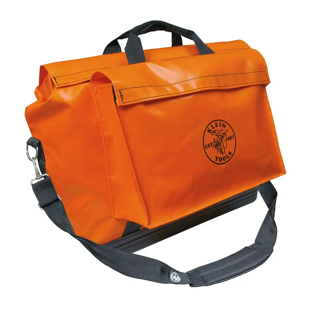 Klein Tools Vinyl Werkzeugtasche mit Reißverschluss, 254 mm x 610 mm x 508 mm Schultergurt